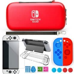 خرید کیس محافظ چند منظوره A-ONE-K قرمز مخصوص Nintendo Switch OLED