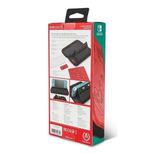 خرید کیف PowerA Stealth Case Kit مخصوص Nintendo Switch طرح Mario