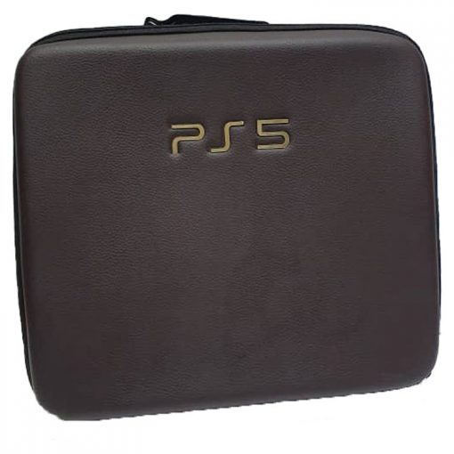 خرید کیف ضد ضربه PS5 قهوه‌ای شکلاتی