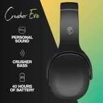 خرید هدست بی سیم SkullCandy Crusher Evo رنگ True Black