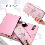 خرید کیف FUNDIARY مخصوص Nintendo Switch طرح Pink Unicorn