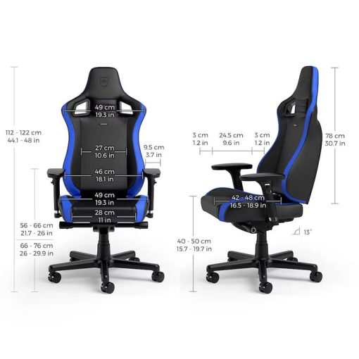 خرید صندلی گیمینگ Noblechairs مدل Epic Compact آبی مشکی