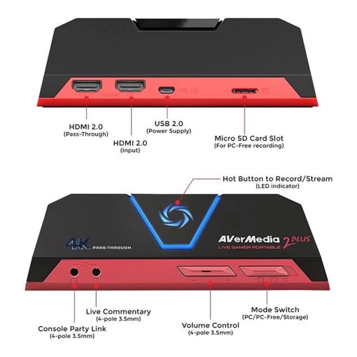 خرید کارت کپچر AVerMedia GC513 Live Gamer Portable 2 Plus