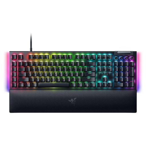 خرید کیبورد با سیم گیمینگ Razer Blackwidow V4 سوییچ زرد