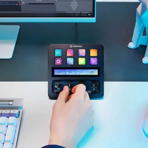 خرید پنل استریم Elgato مدل Stream Deck Plus مشکی