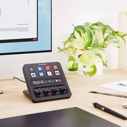 خرید پنل استریم Elgato مدل Stream Deck Plus مشکی