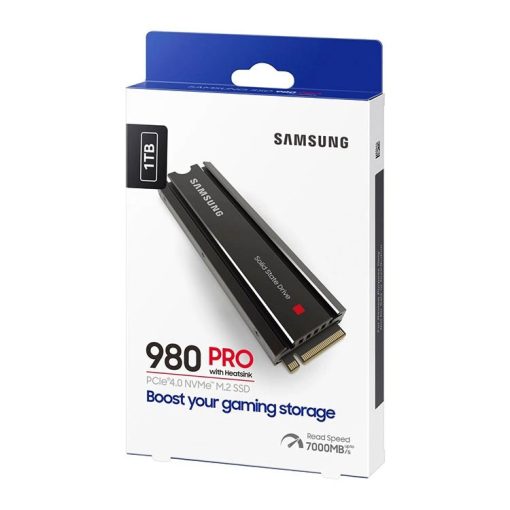 خرید حافظه اس اس دی Samsung 980 Pro دارای هیت سینک ظرفیت 1TB