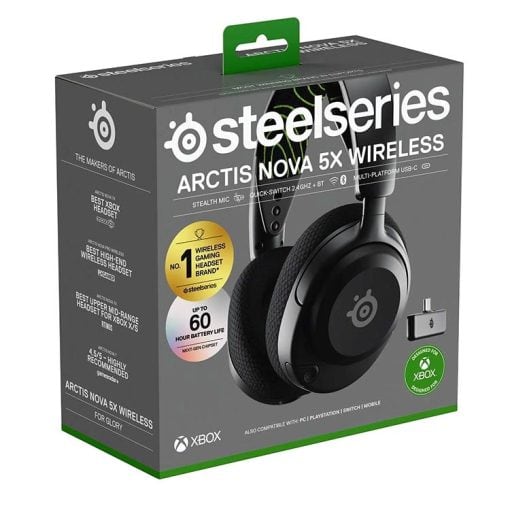 خرید هدست بی سیم Steelseries Arctis Nova 5X مشکی