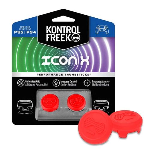 خرید کاور آنالوگ کنترلر KontrolFreek برای PS طرح Icon X Red