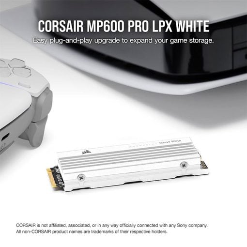 خرید حافظه اس اس دی Corsair MP600 Pro LPX 1TB سفید