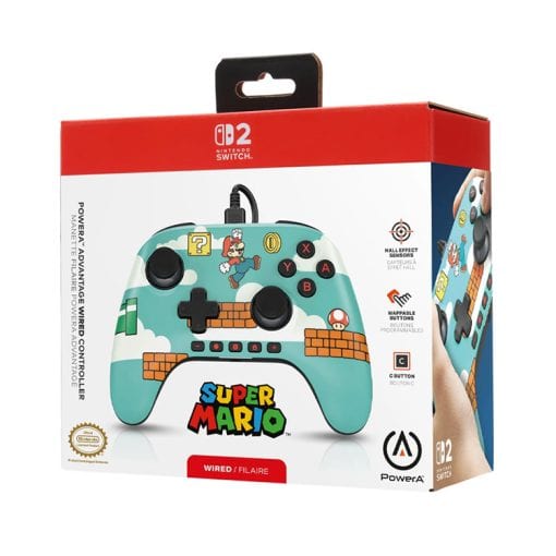 خرید کنترلر PowerA مخصوص نینتندو سوییچ 2 طرح Mario Time