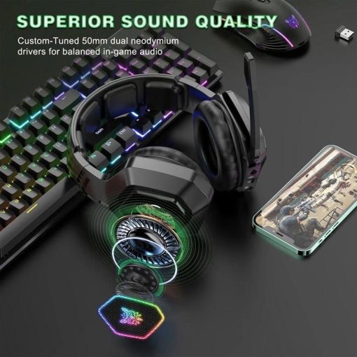 خرید هدست بی سیم Onikuma B100 RGB