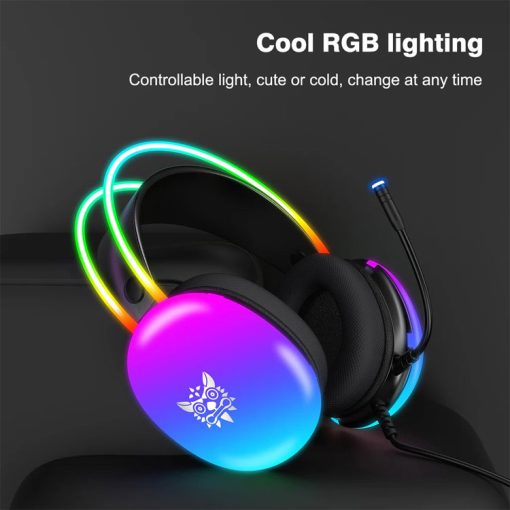 خرید هدست با‌ سیم Onikuma X25 RGB مشکی