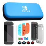 خرید کیت محافظ A-ONE-K 5 in 1 مخصوص Nintendo Switch 2 آبی