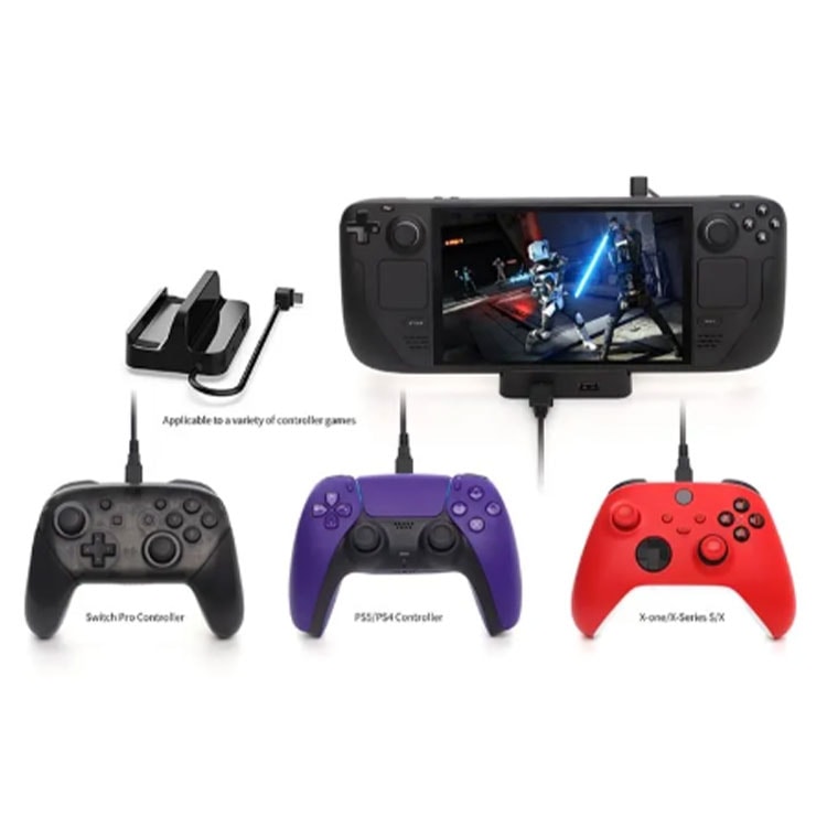 DOBE-TY-2832-charging-hub-dock-for-steam-deck-gallery07 خرید داک قابل شارژ DOBE مدل TY-2832 مخصوص Steam Deck