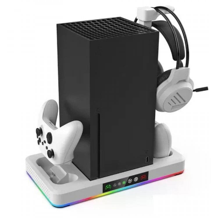 DOBE-multifunctional-cooling-charging-stand-for-xbox-series-white-gallery03 خرید پایه چند منظوره DOBE مخصوص Xbox Series سفید