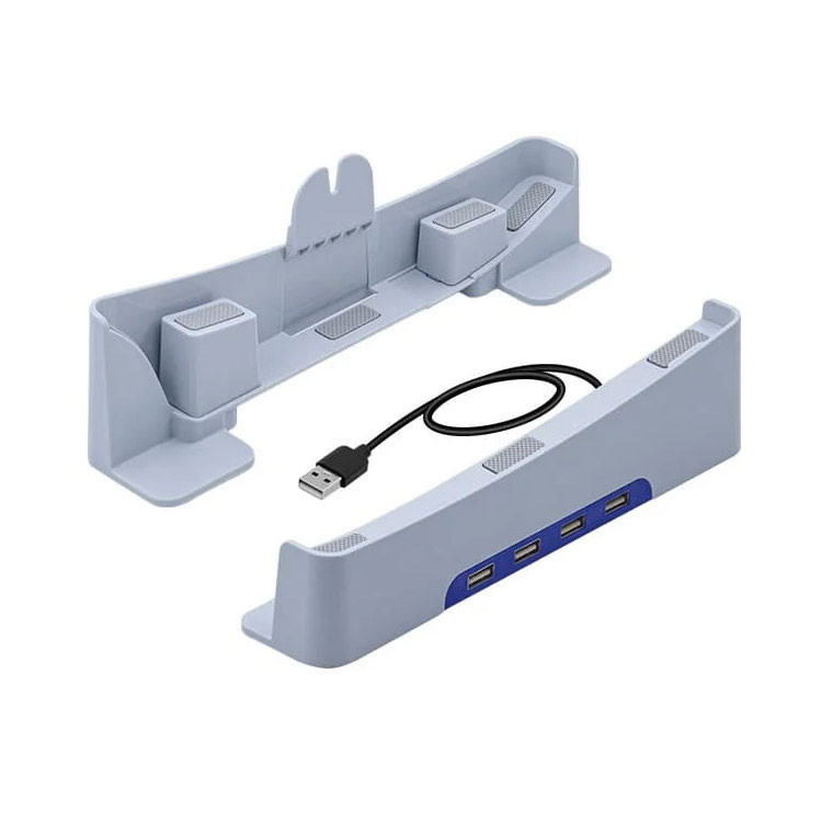 PGTECH-horizontal-stand-for-ps5-slim-pro-white خرید پایه افقی PGTECH مناسب PS5 Slim