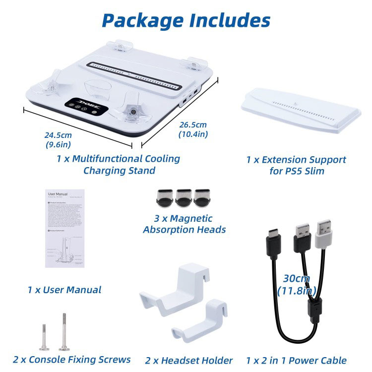 dobe-tp5-3550-multifunction-cooling-charging-dock-for-ps5-gallery01 خرید پایه چند منظوره DOBE مدل TP5-3550 مناسب PS5