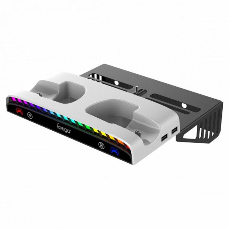 iPega-RGB-wall-mount-kit-for-ps5 خرید پایه شارژر دیواری iPega RGB مناسب PS5
