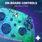 خرید کنترلر با سیم PDP Rematch مخصوص Xbox طرح Glitch Green