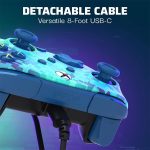 خرید کنترلر با سیم PDP Rematch مخصوص Xbox طرح Glitch Green