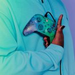 خرید کنترلر با سیم PDP Rematch مخصوص Xbox طرح Glitch Green