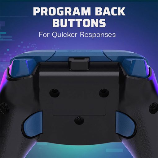 خرید کنترلر با سیم PDP Rematch مخصوص Xbox طرح Glitch Green