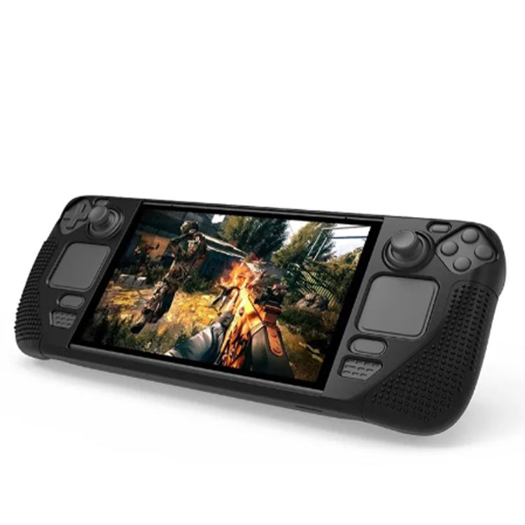 pgtech-gp-802-silicone-case-for-steam-deck-black-gallery01 خرید محافظ سیلیکونی PGTECH مدل GP-802 مخصوص Steam Deck مشکی