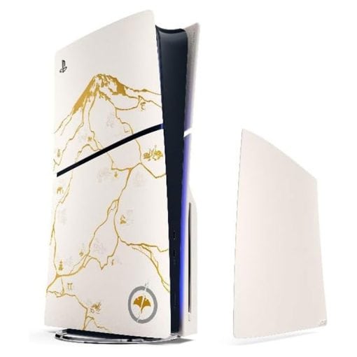 خرید فیس پلیت مخصوص PS5 طرح Slim Ghost of Yotei Gold Limited