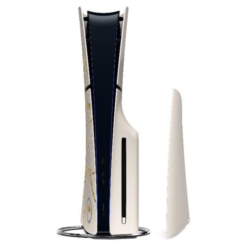 خرید فیس پلیت مخصوص PS5 طرح Slim Ghost of Yotei Gold Limited
