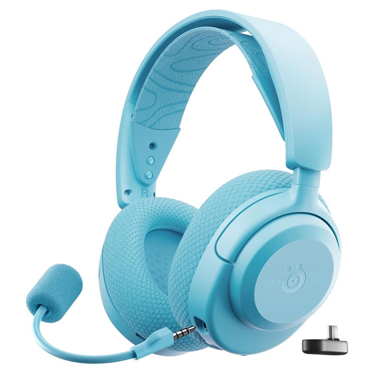 SteelSeries-Arctis-Nova-3P-wireless-gaming-headset-aqua سوشیال بنر خرید هدست بی سیم SteelSeries Arctis Nova 3P آبی روشن