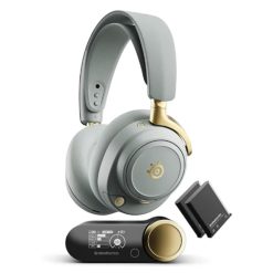 هدست بی سیم SteelSeries Arctis Nova Elite Wireless Sage Gold