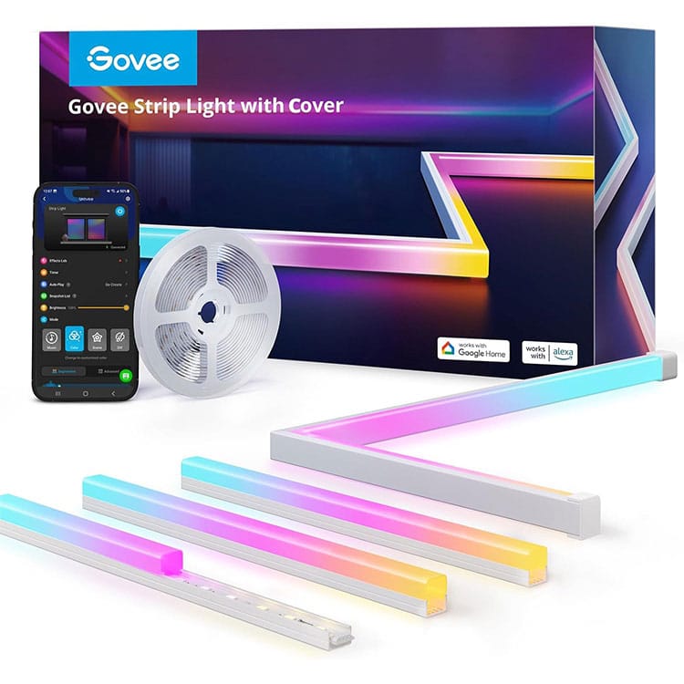 خرید ریسه هوشمند روکش دار 5 متری GoVee RGBIC LED H61B53D1DE