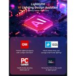 خرید پنل روشنایی هوشمند 8 قطعه Lepro WL1 AI Smart RGB