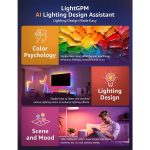 خرید پنل روشنایی هوشمند 8 قطعه Lepro WL1 AI Smart RGB