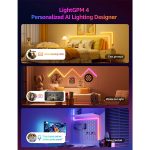 خرید پنل روشنایی هوشمند 8 قطعه Lepro WL1 AI Smart RGB