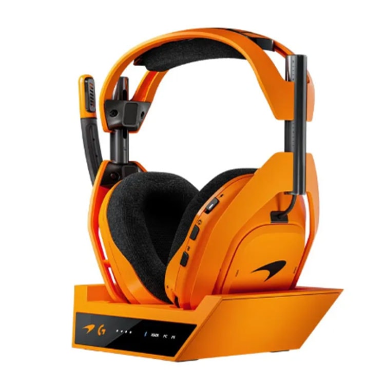logitech-g-astro-a50-x-lightspeed-mclaren-edition-wireless-gaming-headset خرید هدست Logitech G Astro A50 X Lightspeed McLaren Edition