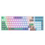 خرید کیبورد با سیم گیمینگ Onikuma G38 RGB سفید سوییچ قهوه‌ای